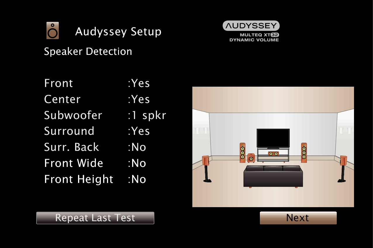 GUI AudysseySetup7 XT32 N